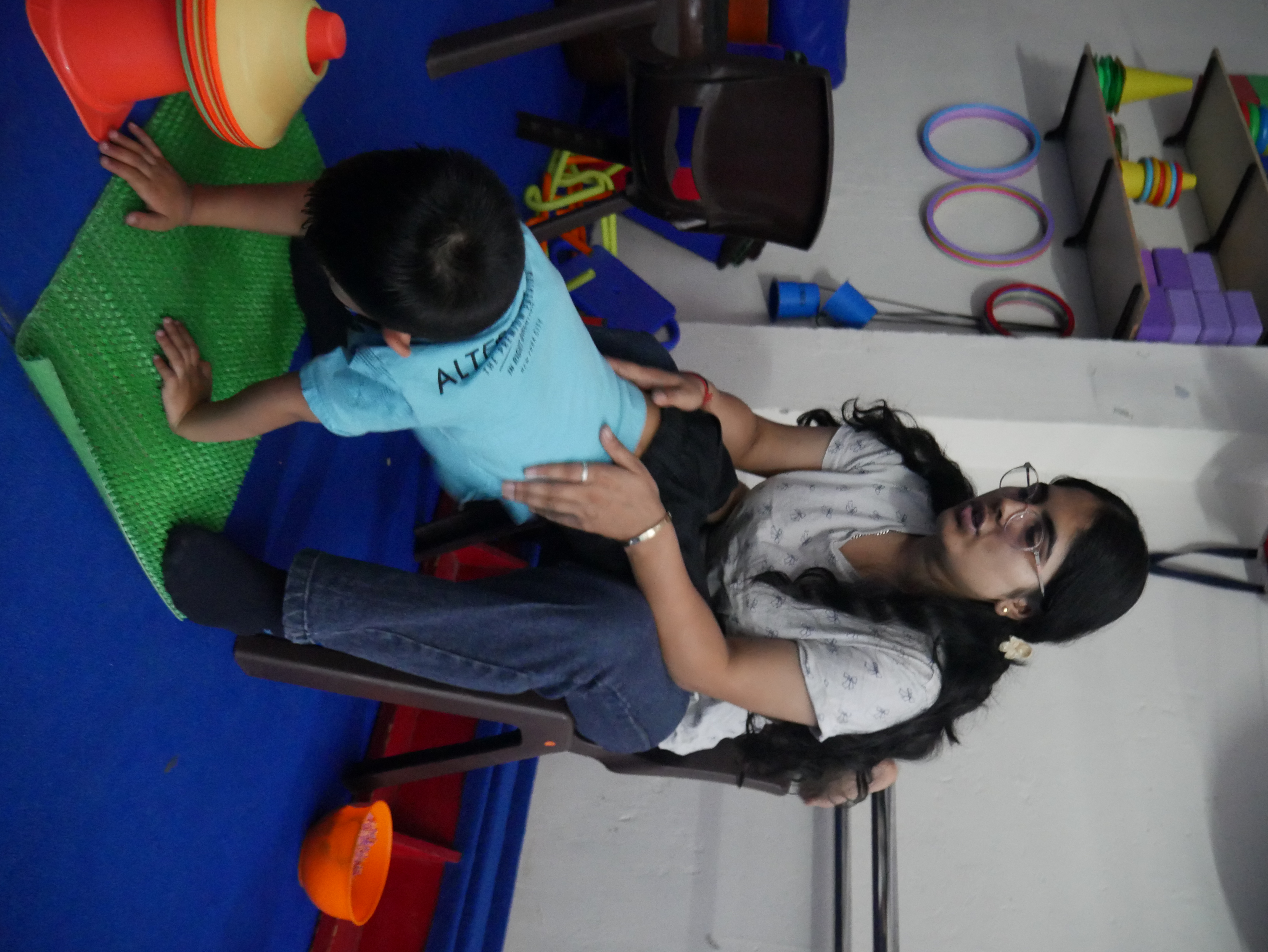 Hands-on therapy session at Ignited Minds