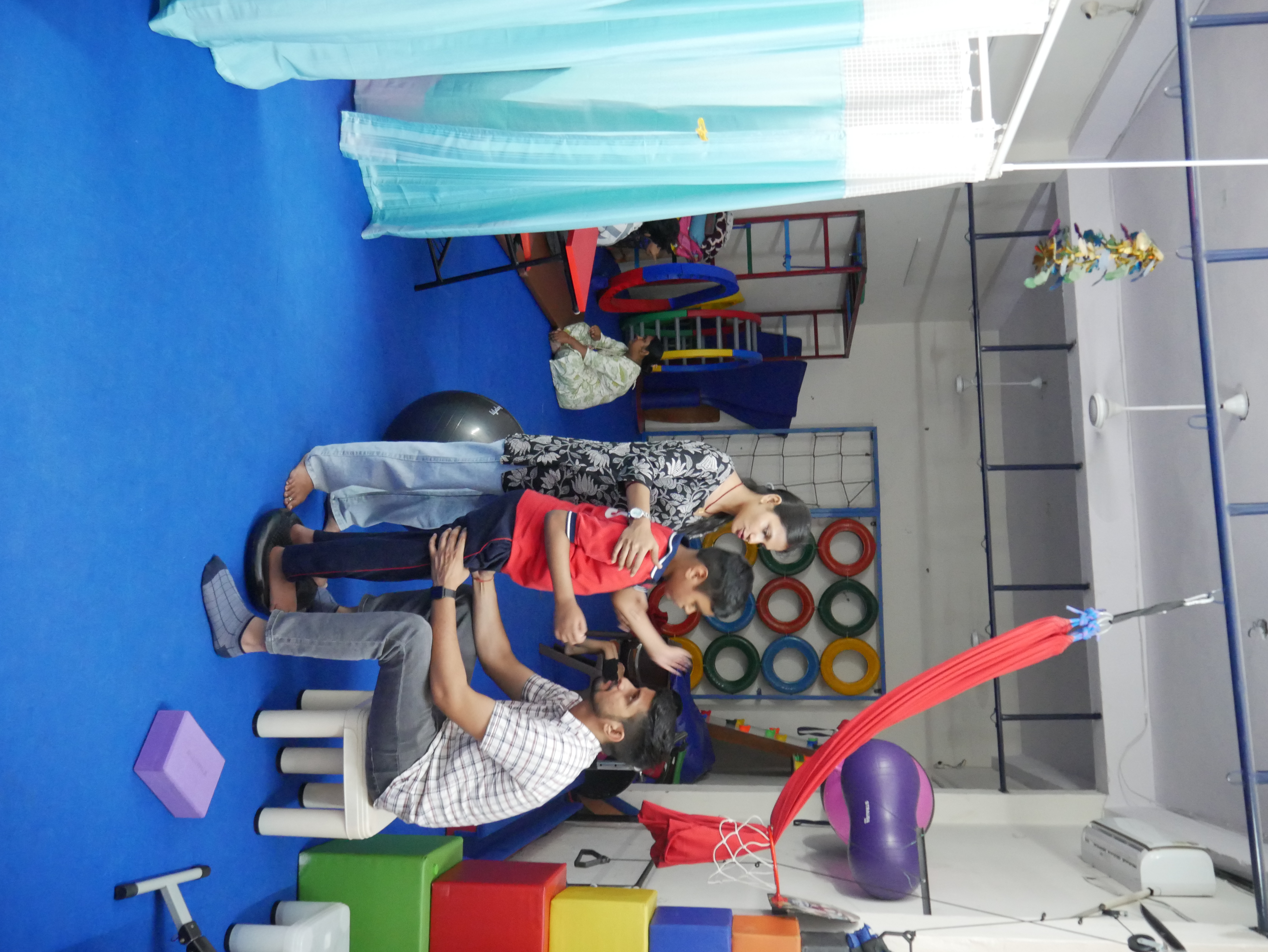 ABA therapy session with positive reinforcement